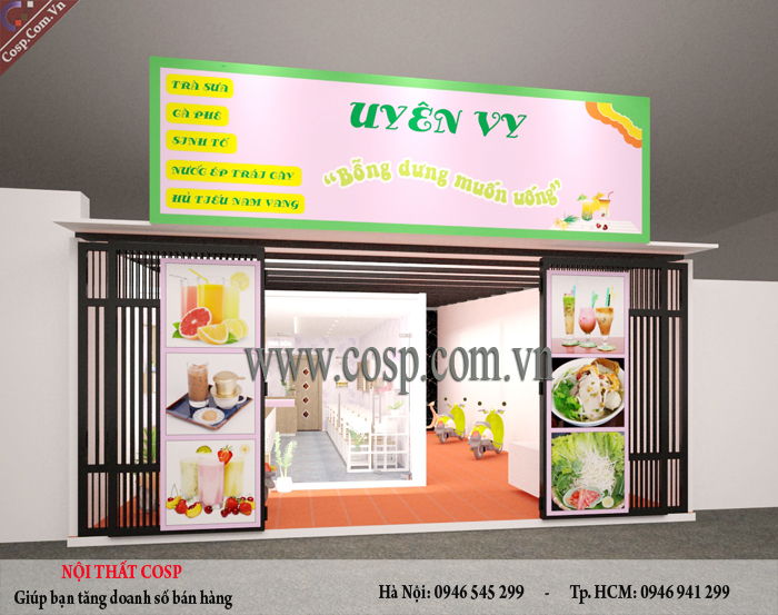 Thiết kế nội thất quán cà phê chị Thanh - Đồng Nai3